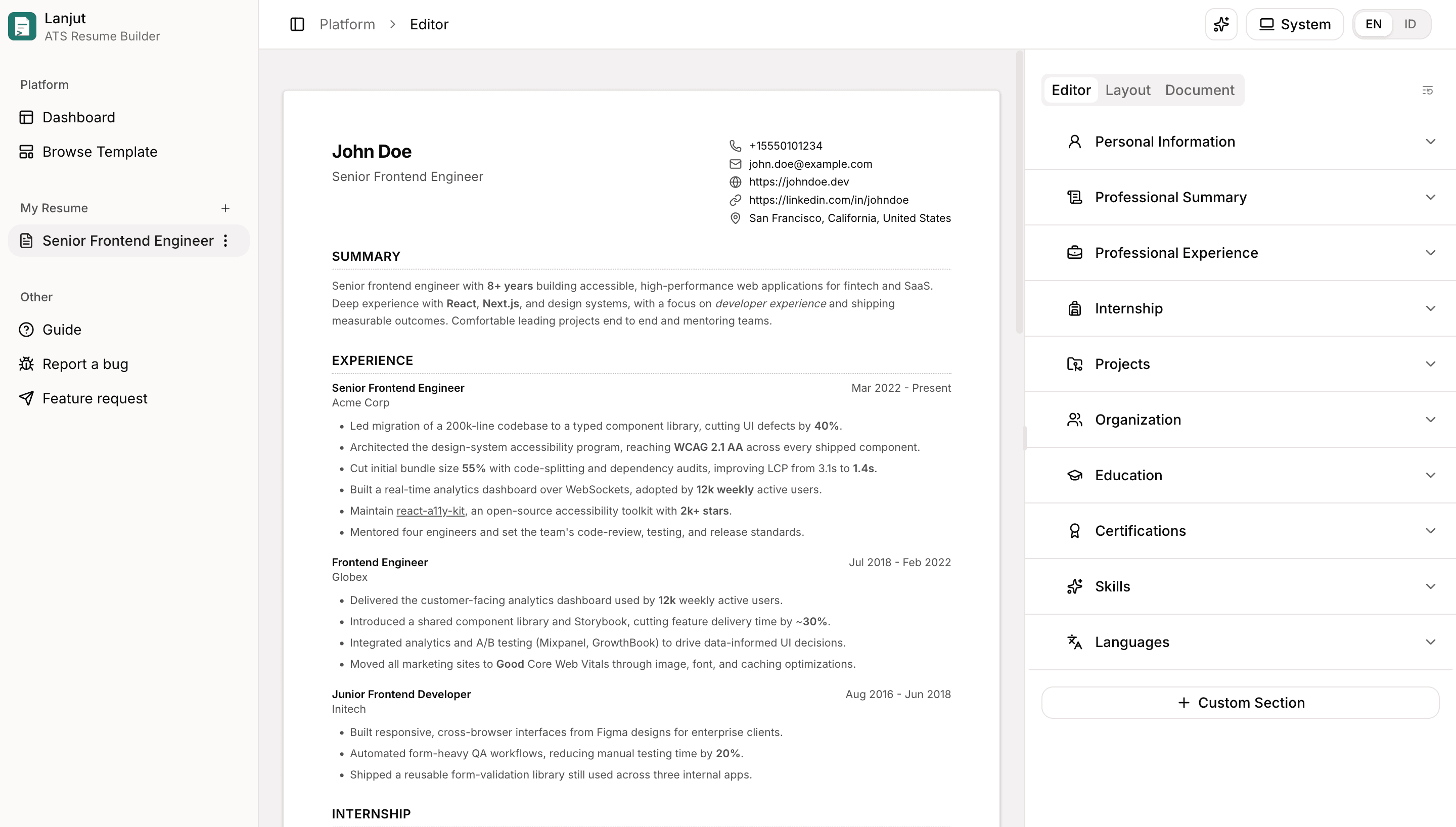 Lanjut Editor Lanjut Editor
